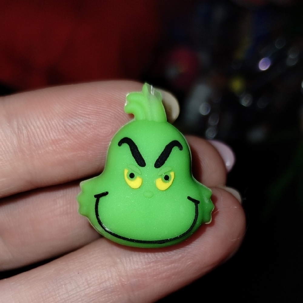 Homemade Grinch Inspired Face Croc Charm